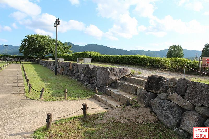 篠山城 二の丸 二の丸内の外縁の石垣