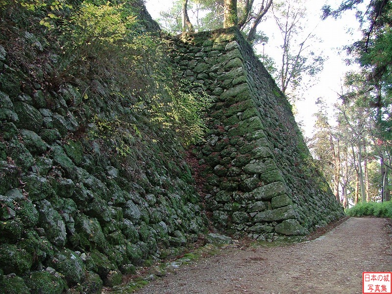 高知城 梅の段 杉の段から見る梅の段石垣