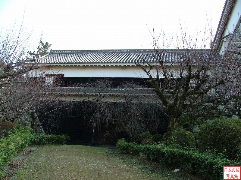 高知城 詰門 梅の段から見る詰門の西側