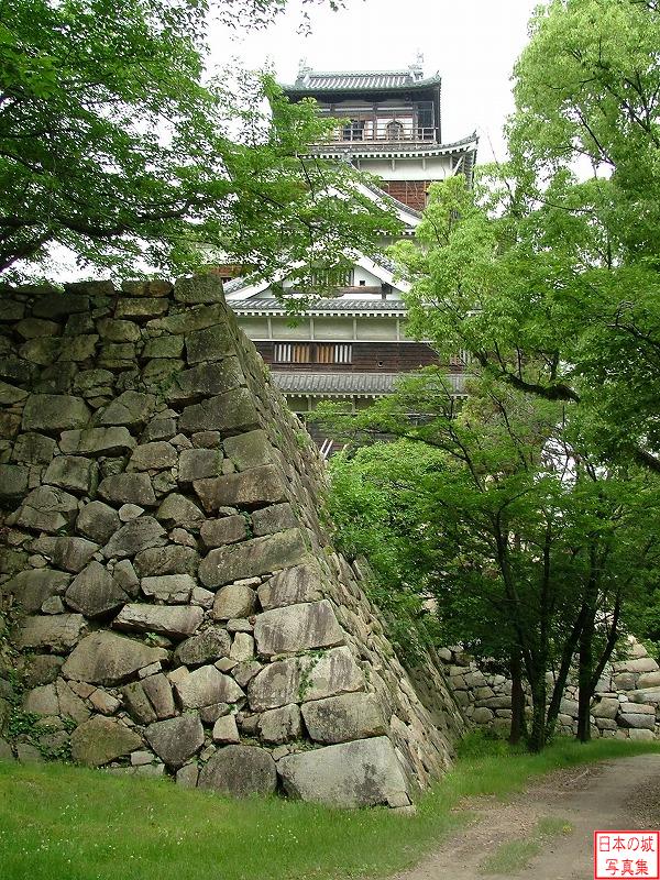 広島城 天守 天守を東側から見る