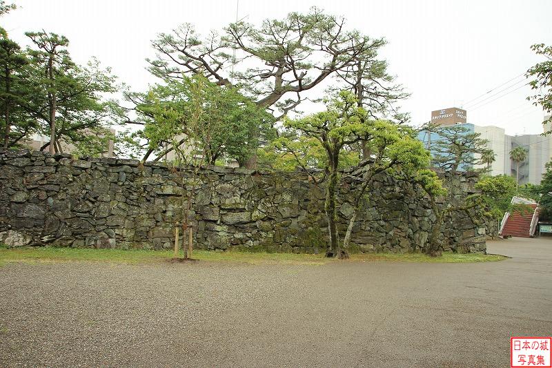 徳島城 下乗橋・大手門跡 大手門内側のようす