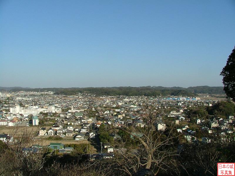 館山城 館山城 本丸からの北東方面の眺め