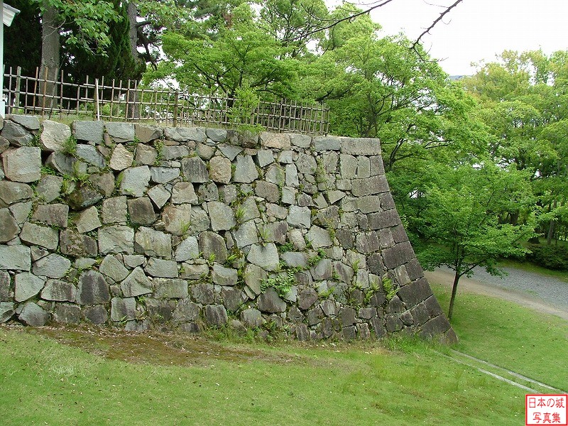 福山城 鐘櫓 鐘櫓そばの石垣