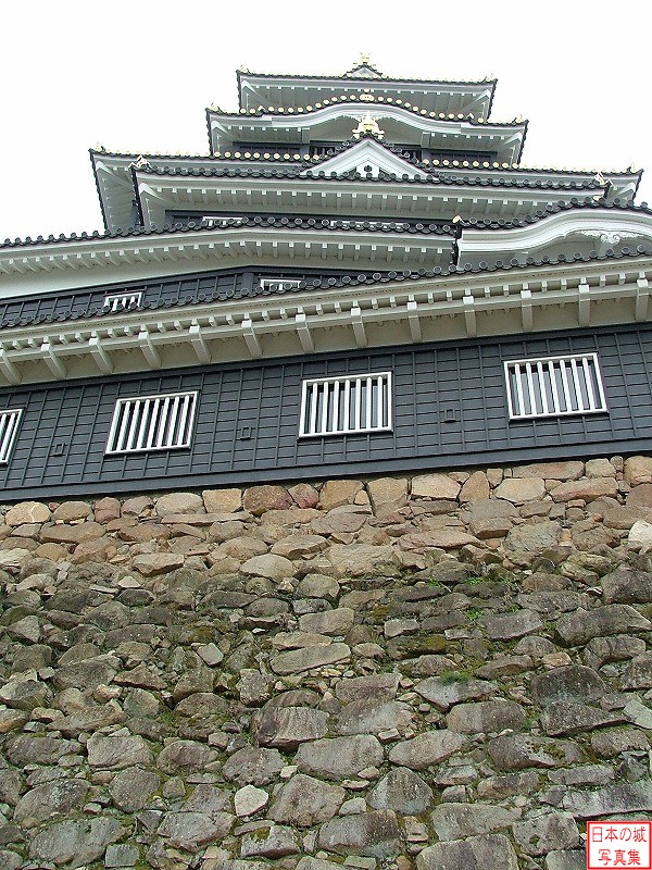 岡山城 天守 宇喜多秀家が1590年頃に築いた天守台の石垣