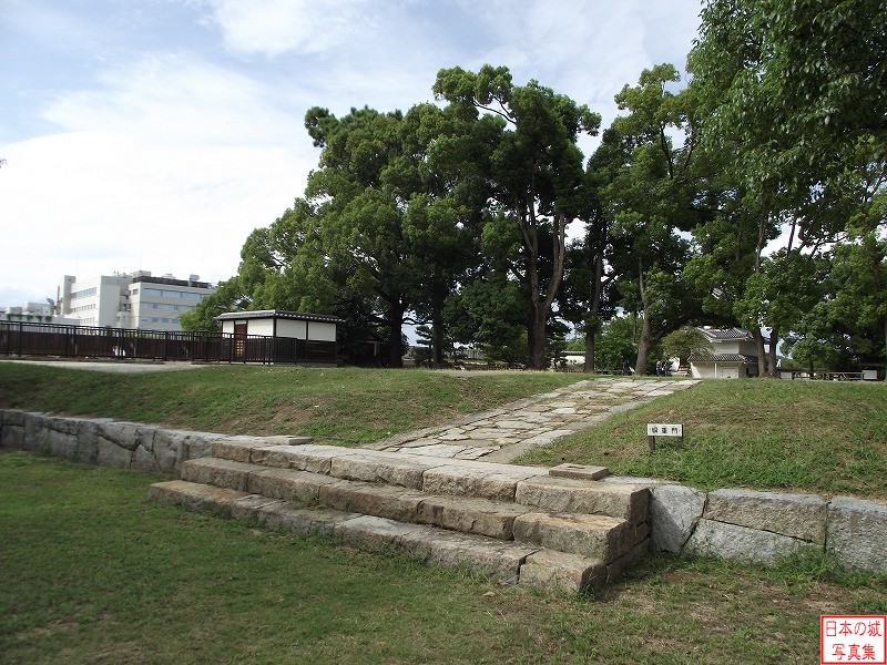 岡山城 本丸・中の段 表書院跡。ここで藩政が執行された。
