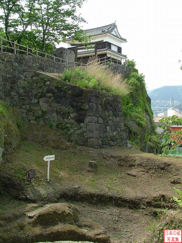 臼杵城 畳櫓 鐙坂から見る畳櫓