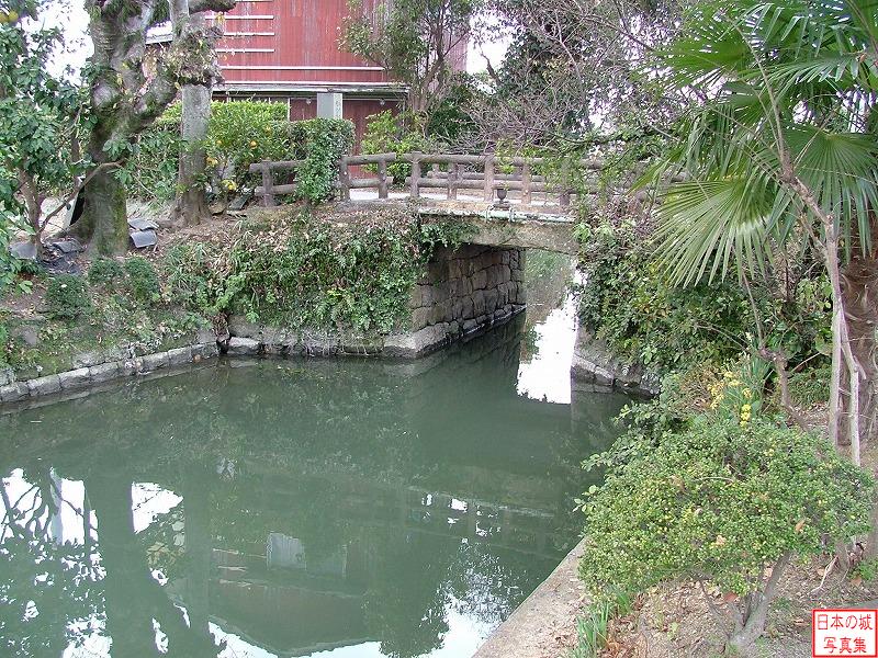 柳川城 城の周辺 水路