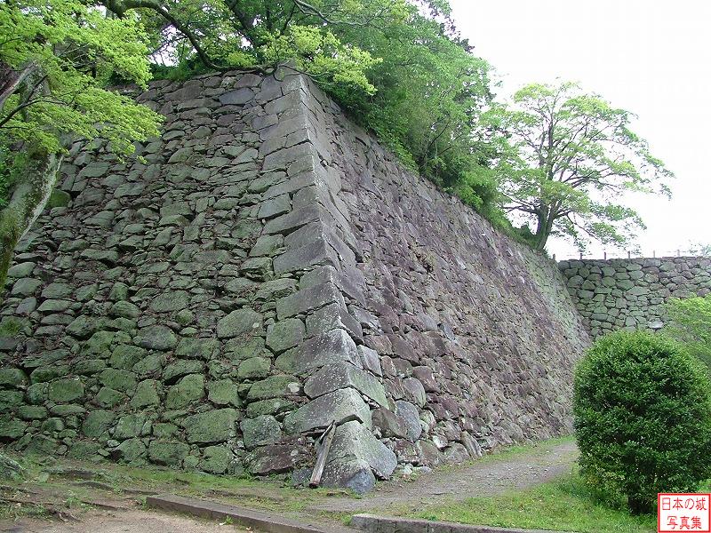 福岡城 本丸 本丸東側の石垣