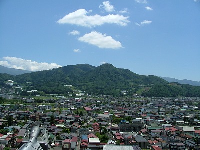 上山城 天守閣からの眺め