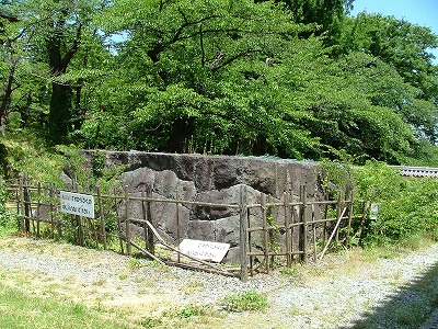 上山城 石垣