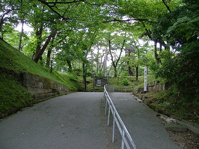 久保田城 大手門跡～黒門跡