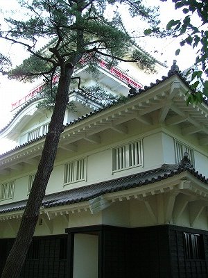 久保田城 御隅櫓。本丸の北西隅にある。近年再建されたものである。
