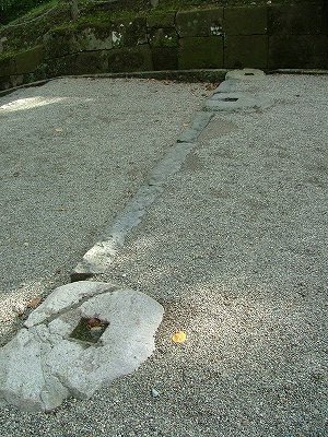 久保田城 裏門の礎石