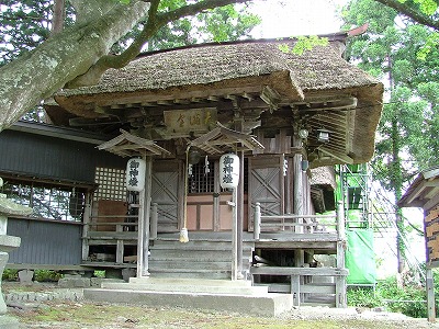 新庄城 城内にある天満神社本殿・拝殿。天満神社は戸沢家の氏神である。