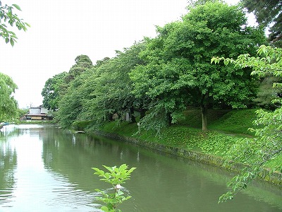 鶴ヶ岡城 水堀