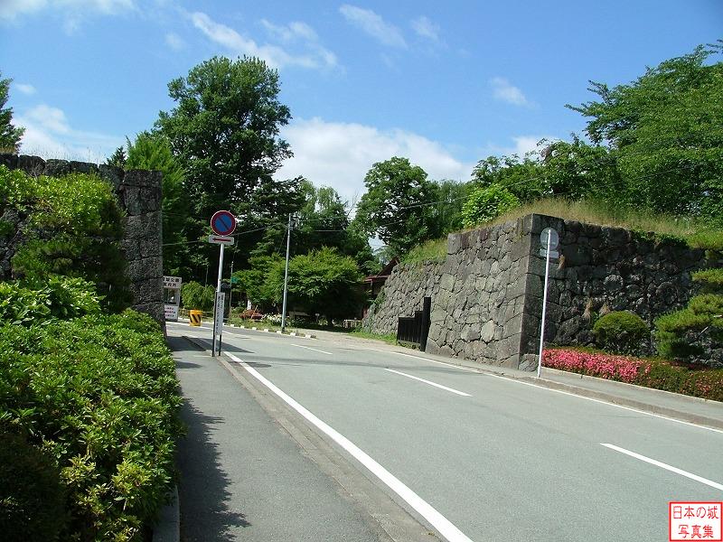 Yamagata Castle The ruins of North Akazu gate (Second enclosure)