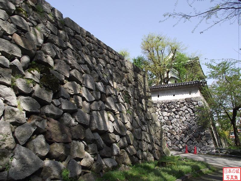 Toyama Castle Stone wall