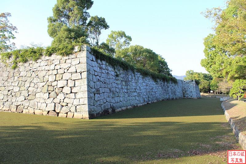 赤穂城 二の丸 二の丸から見る本丸石垣