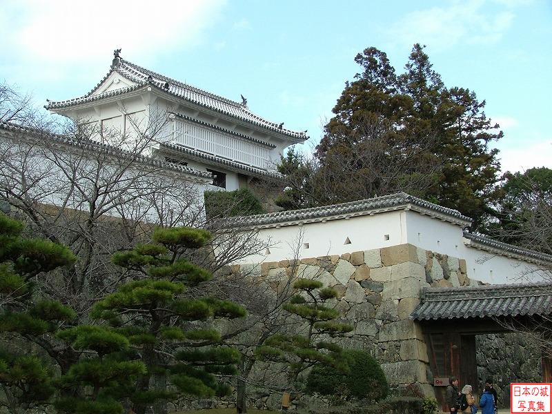 姫路城 西の丸 三国堀付近から見る西の丸・化粧櫓