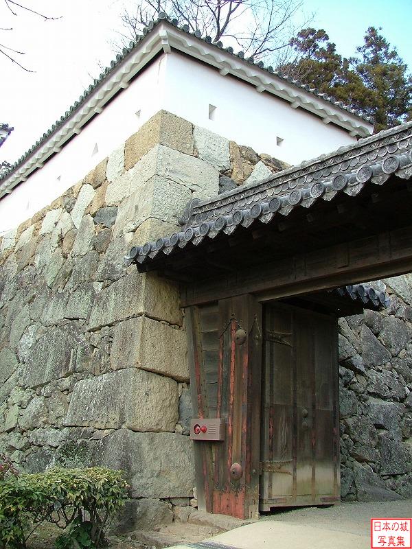 姫路城 いの門 いの門脇の石垣