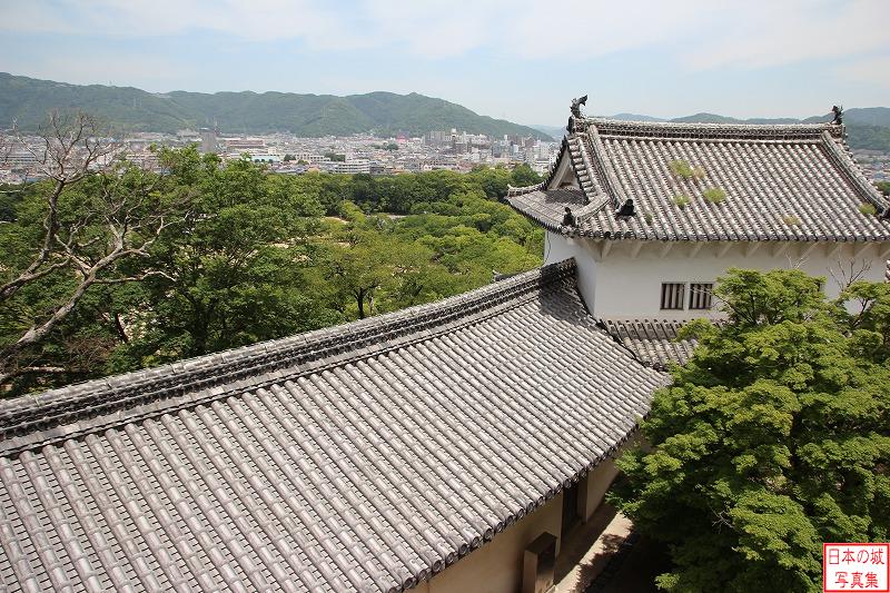 姫路城 腰曲輪渡櫓 天守から見る櫓