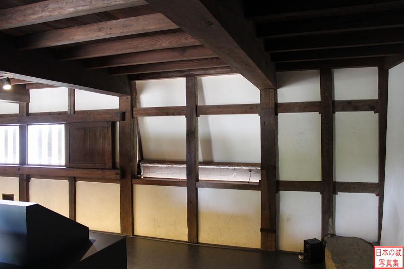 姫路城 リのニ渡櫓・リの一渡櫓・チの櫓 渡櫓の内部