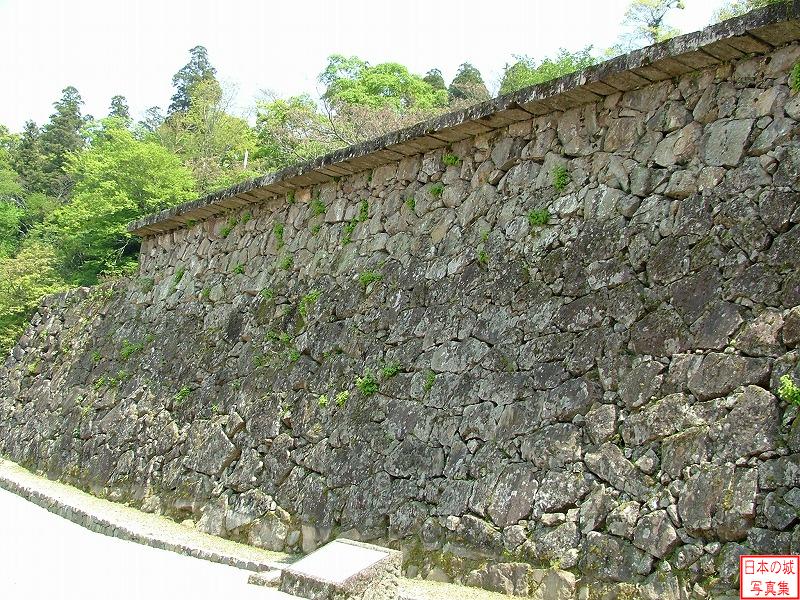 Hitoyoshi Castle Sou enclosure and Stone wall (Musha gaeshi)