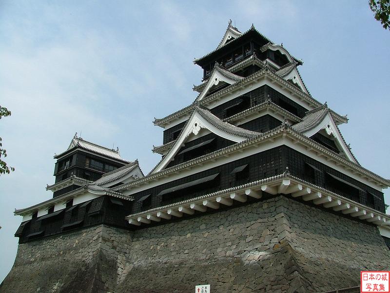 Kumamoto Castle West side of the main tower