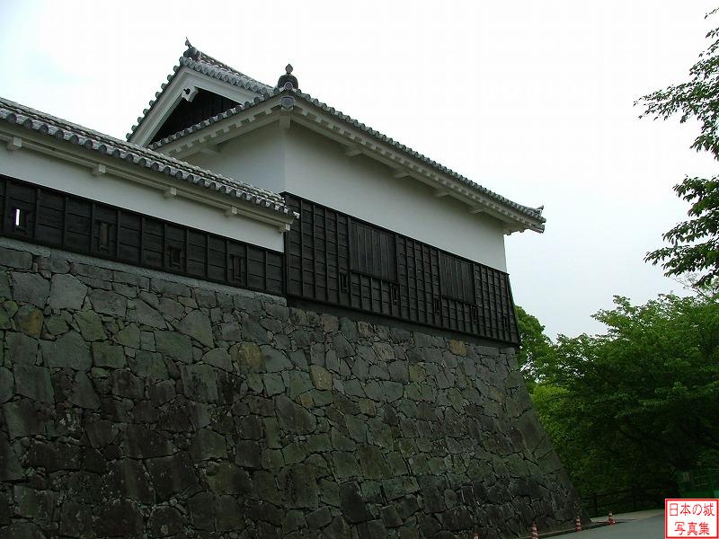 熊本城 奉行丸 元太鼓櫓を西大手門付近から見る