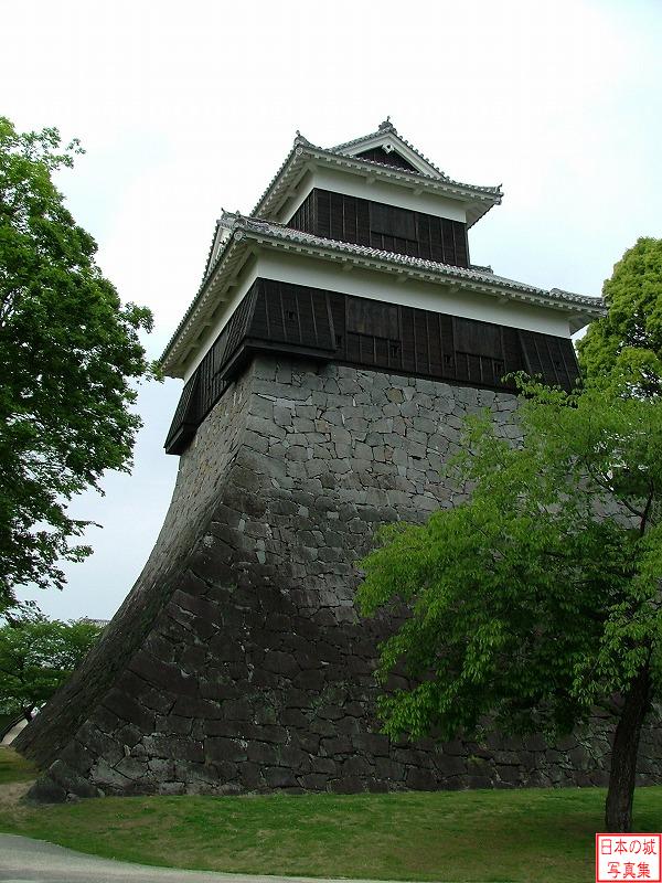 熊本城 奉行丸 未申櫓を城外から見る