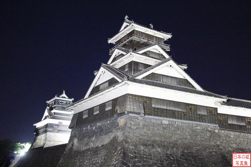 熊本城 夜の宇土櫓 宇土櫓の夜景