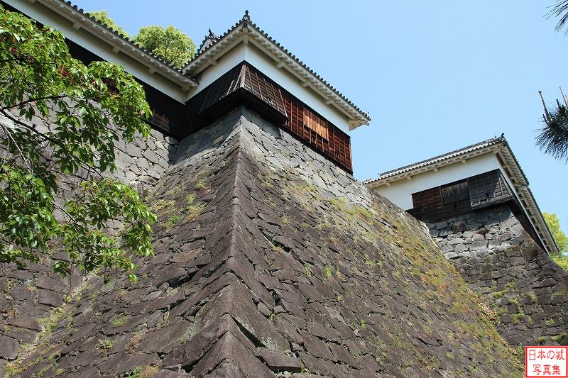 熊本城 四間櫓 高石垣上の四間櫓