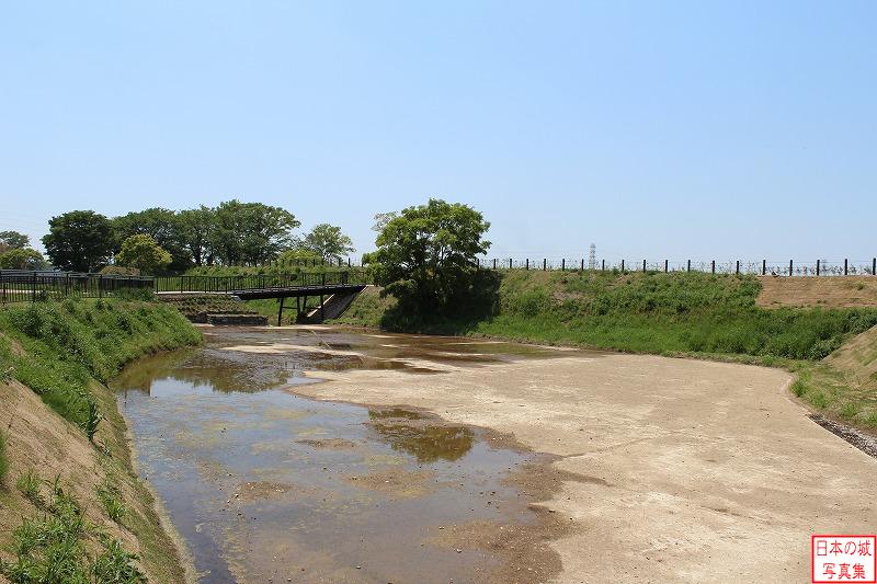 小田城 東曲輪 東堀のようす
