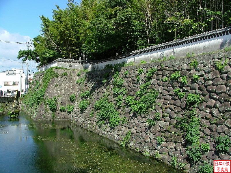 福江城 城門 城門付近の水堀
