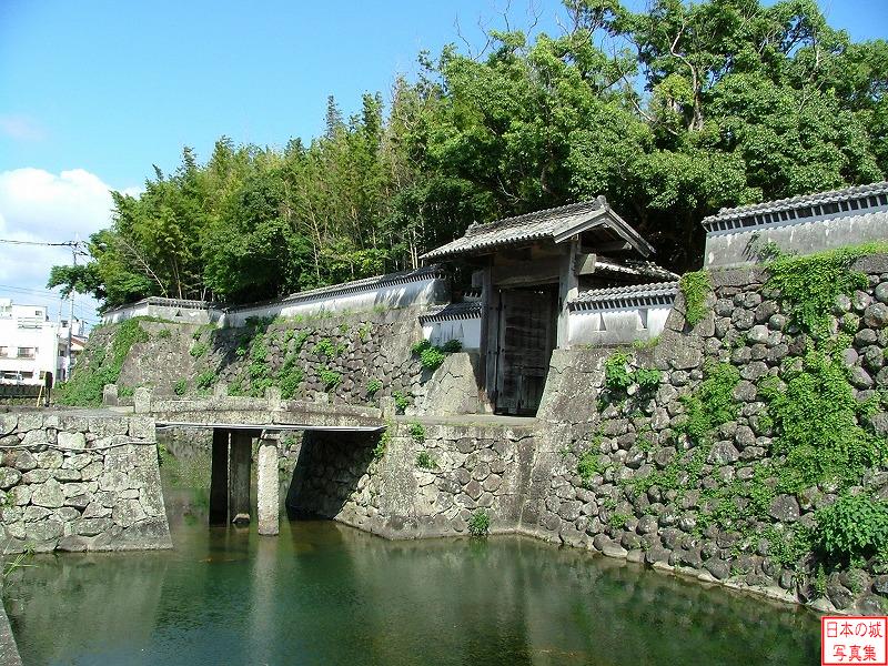 福江城 城門 城門と水堀