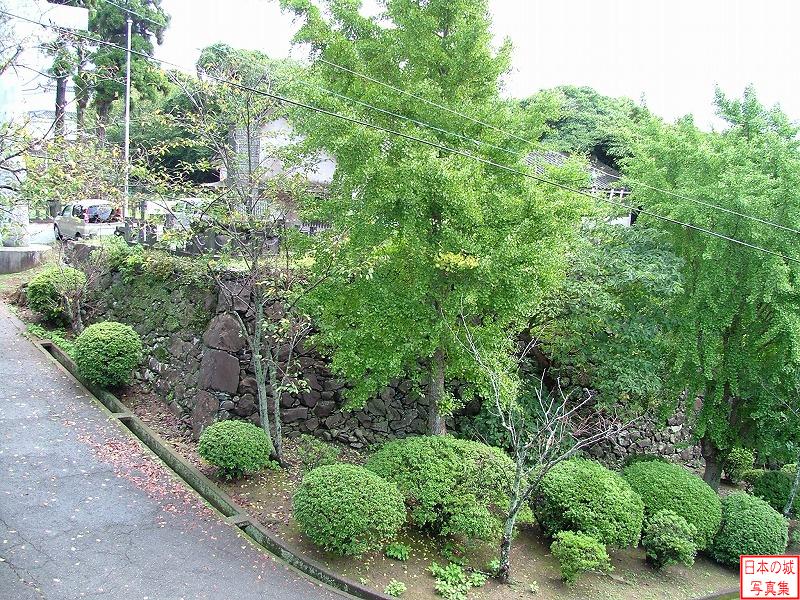 平戸城 懐柔櫓・安寿門跡 安寿門付近の石垣