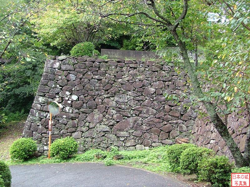 平戸城 懐柔櫓・安寿門跡 安寿門付近の石垣