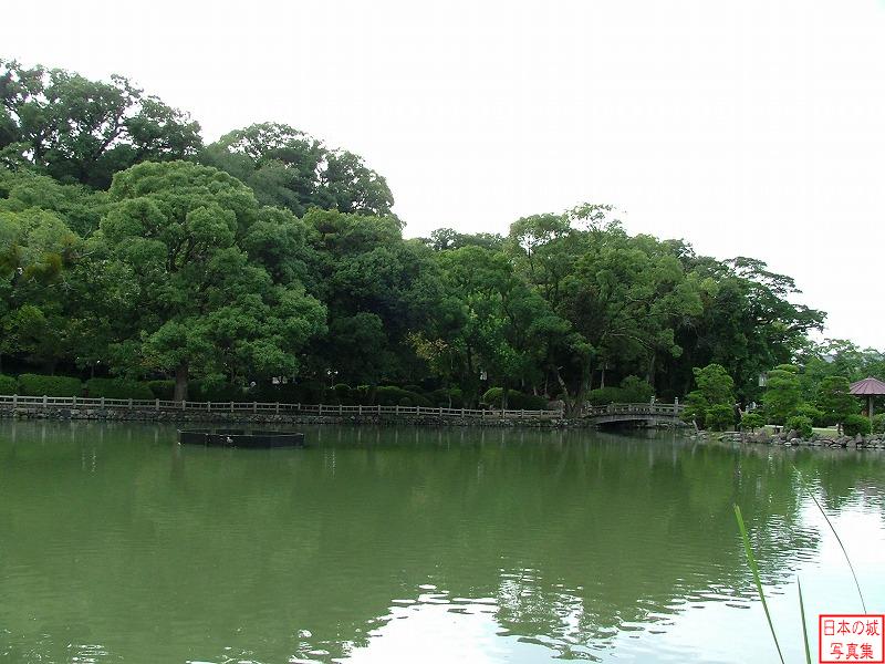 Omura Castle Kado moat and Naga moat
