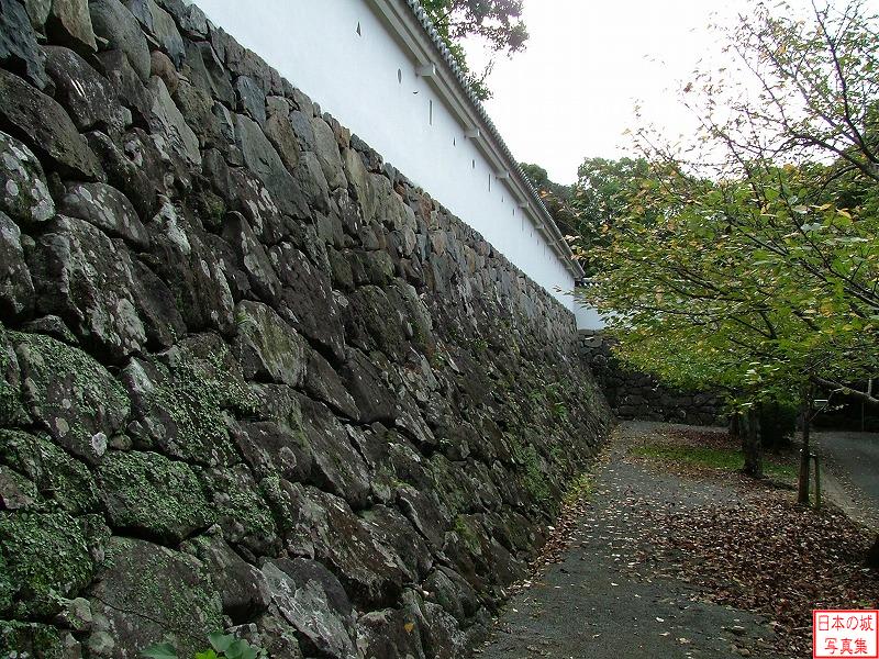 大村城 本丸 本丸搦手門跡付近の石垣