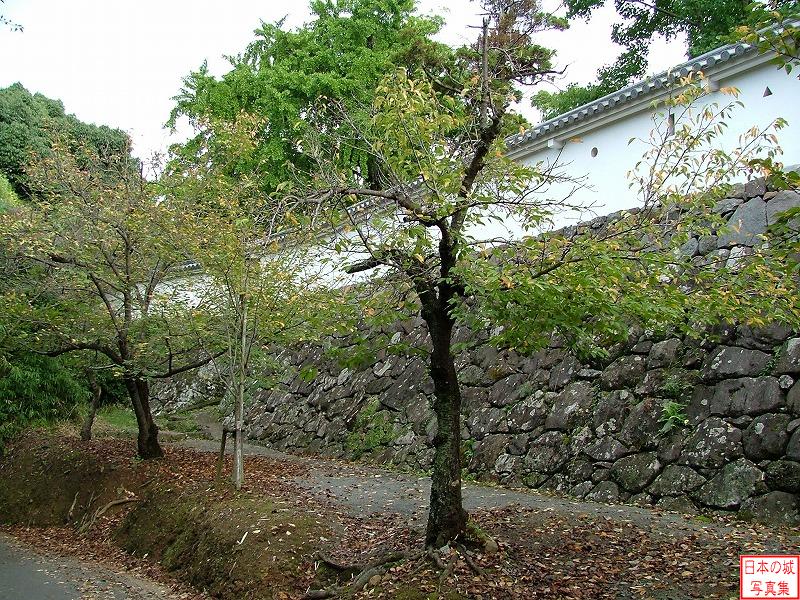 大村城 本丸 本丸搦手門跡付近の石垣