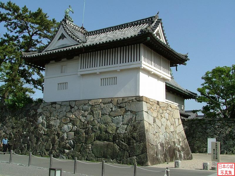 Saga Castle Shachi gate and turret