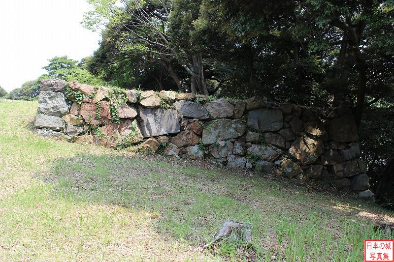 米子城 内膳丸（上段） 右手の石垣