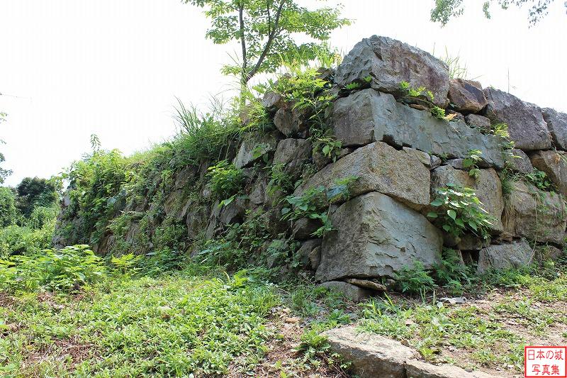 米子城 番所跡 左手の石垣
