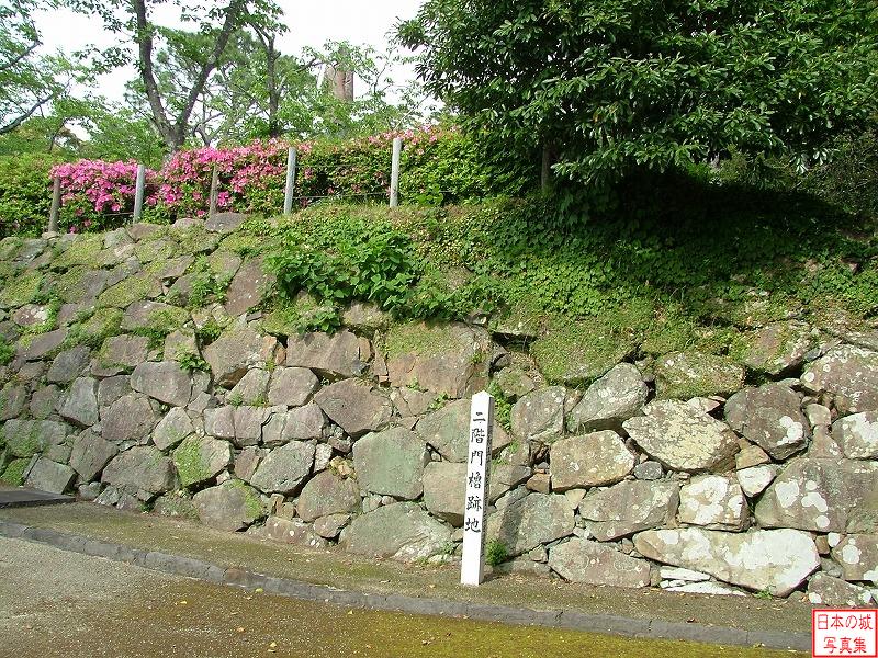 延岡城 本丸 二の丸から本丸への入口にある二階門櫓