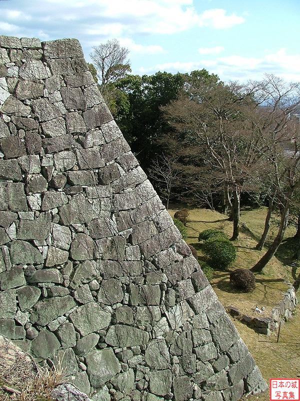 伊賀上野城 筒井城跡 筒井城跡の石垣
