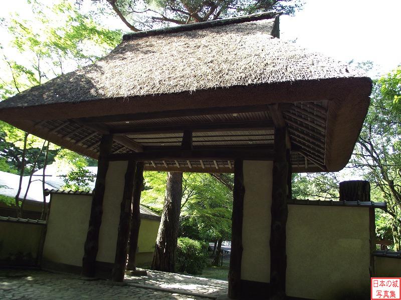 伊賀上野城 城内 俳聖殿の入口。松尾芭蕉は伊賀の出身