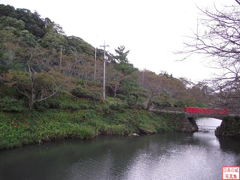鹿野城 山麓部 本丸と二の丸を渡す橋