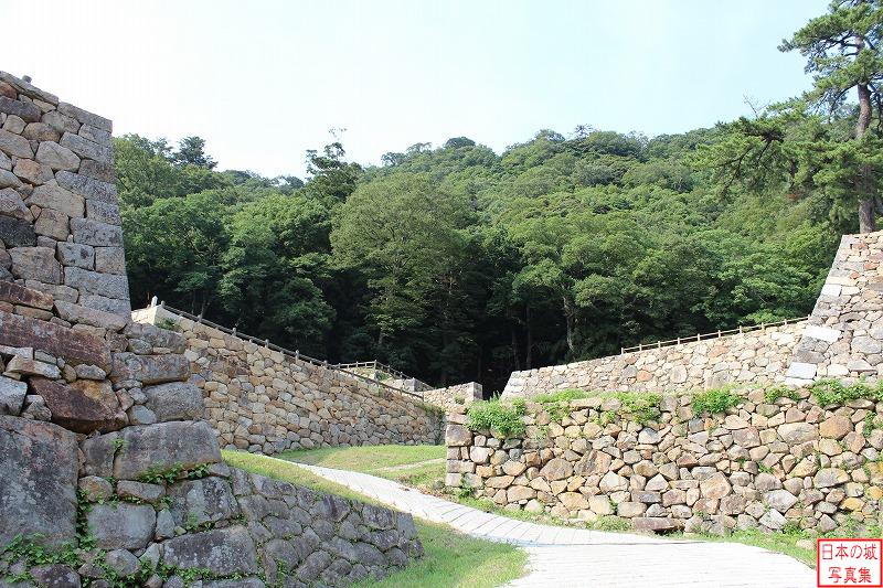 Tottori Castle To the ruins of Omote-gomon gate