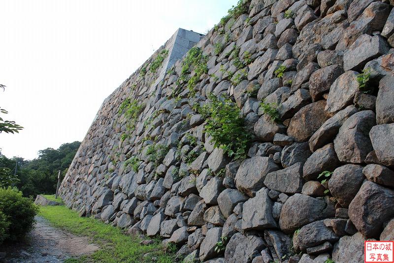 鳥取城 二の丸三階櫓跡 三階櫓跡石垣