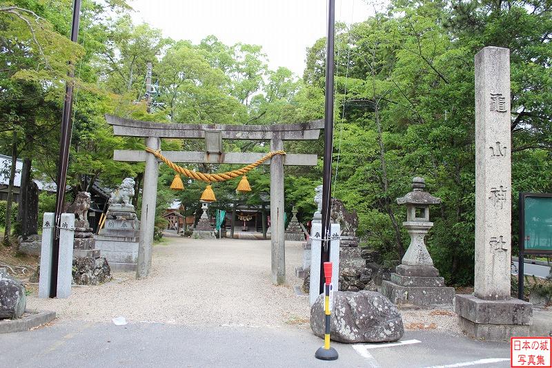 伊勢亀山城 本丸 現在本丸には亀山神社がある。